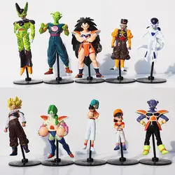 10 шт./лот Аниме рис Dragon Ball Z сын Гоку Гохан Piccolo Фриза ПВХ фигурку Модель игрушки