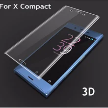 9H 3D противовзрывное закаленное стекло для sony X Compact круглый изогнутый полный протектор экрана для Xperia F5321 защитная пленка