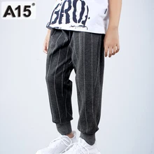 A15 штаны для мальчиков, брюки Спортивные Беговые брюки в повседневном стиле с буквенным принтом, спортивные штаны для подростков, для мальчиков 10, 12, 14 лет, школьная одежда для малышей 6, 8, 9