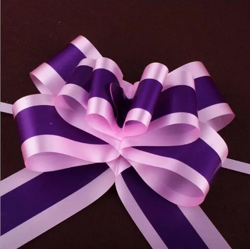 10 قطع طول الشريط سحب القوس الزهور الاصطناعية المشجعين الرئيسية حفل زفاف جديد حار هدية عيد