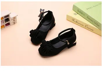 

Boys leather shoes 2019 children's casual shoes black whote children show Peas shoes Korean kids student performance shoes26-36