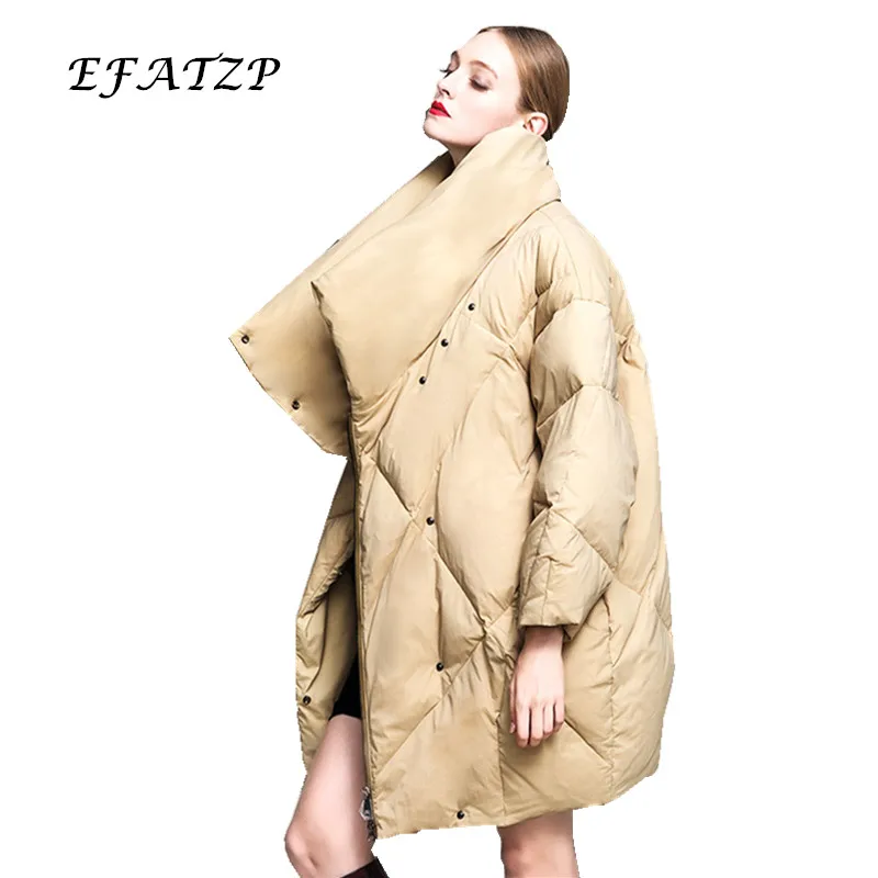Efatzp Longues Vers Piste Veste Date Épais Doux Chaude 2017 Duvet Le D'oie Longue Bas Femmes Manches Hiver De Section Mode B1xBq7wr