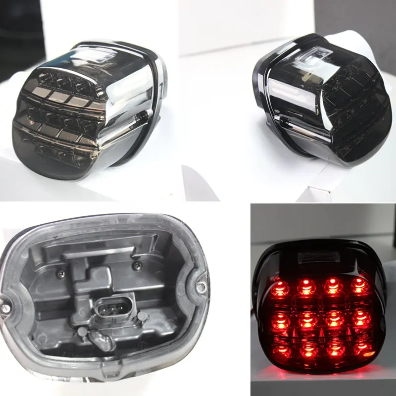 Для Dyna Fat Boy FLSTF Night Train FXSTB Softail Sportster Road King Electra Glide Motor Led Brake tail light| |