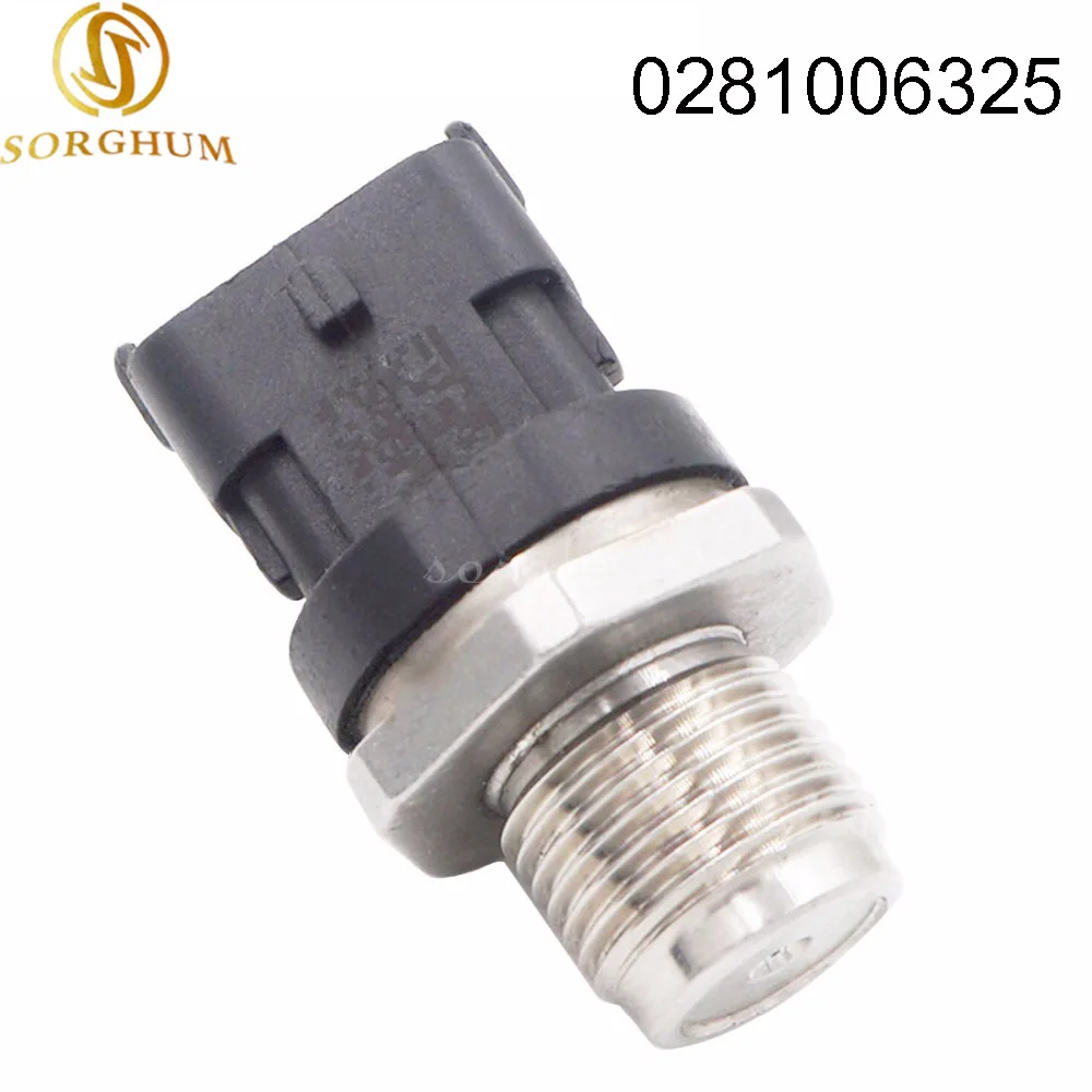 

0281006325 1800 Bar Fuel Rail High Pressure Sensor Common Injection 0281006112 0281002846 0281002937 For Cummins IVECO DAF MAN