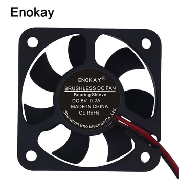 

5 Pieces lot Enokay 2pin 5V 12V 24V 5010 50x50x10mm 50MM DC Mini Radiator Cooler Cooling Fan