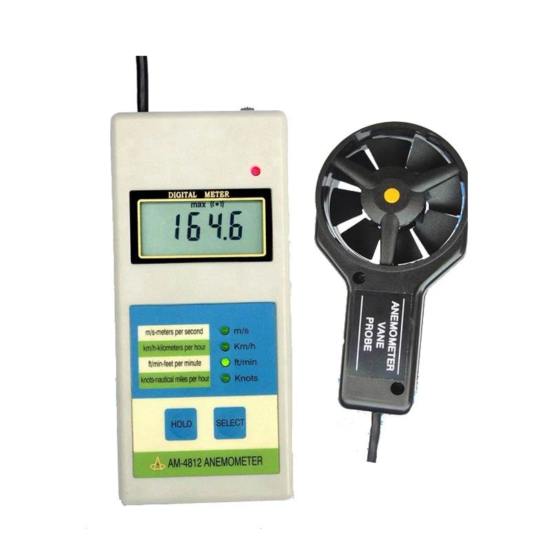 Портативный Цифровой Анемометр AM 4812|anemometer digital|anemometer pictureanemometer price |