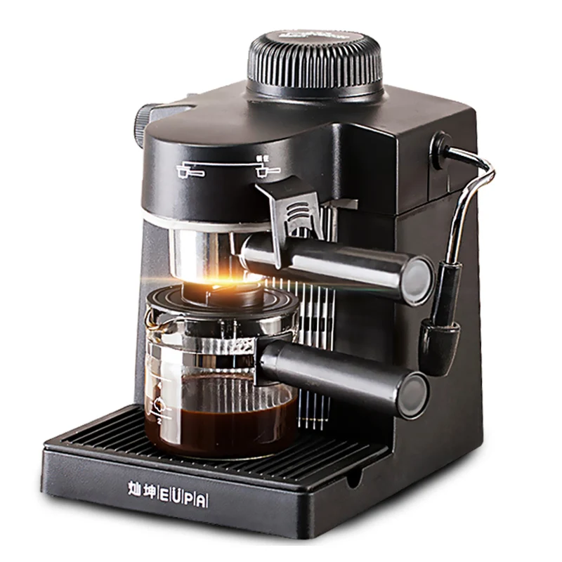 

220V Semi Automatic Coffee Machine Steam Bubble Household American Coffee Milk Foam Machine 5Bar Steam Coffee Machine
