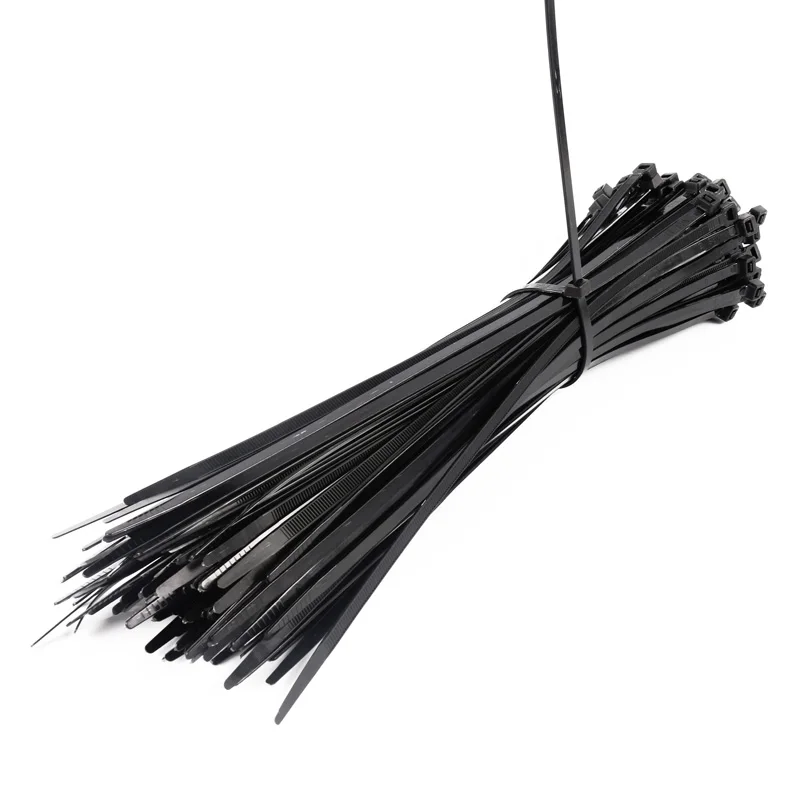250Pcs Black 8*300mm Plastic Self-Locking Cable Tie (5.2*300mm) | Обустройство дома