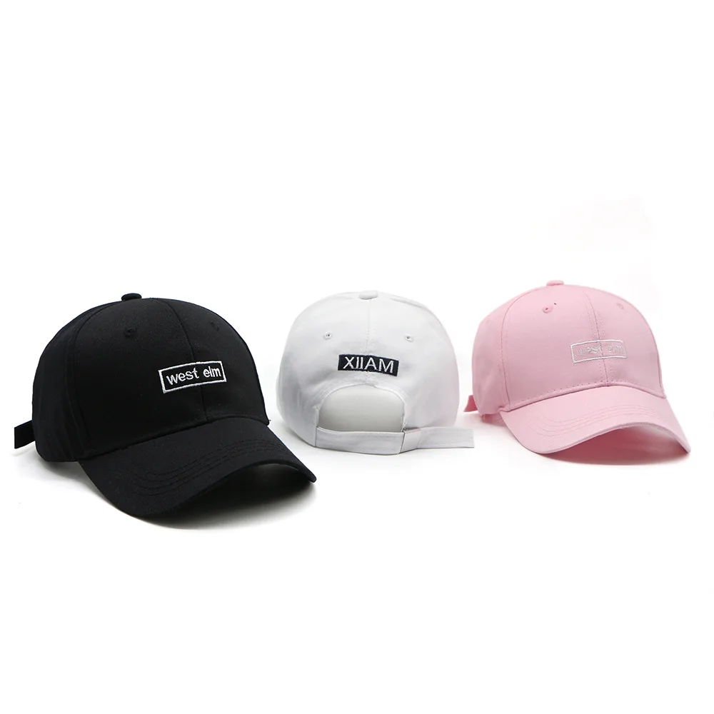 

6pcs free shipping2017 west elm letter embroidery leisure cap men women baseball hat wholesale