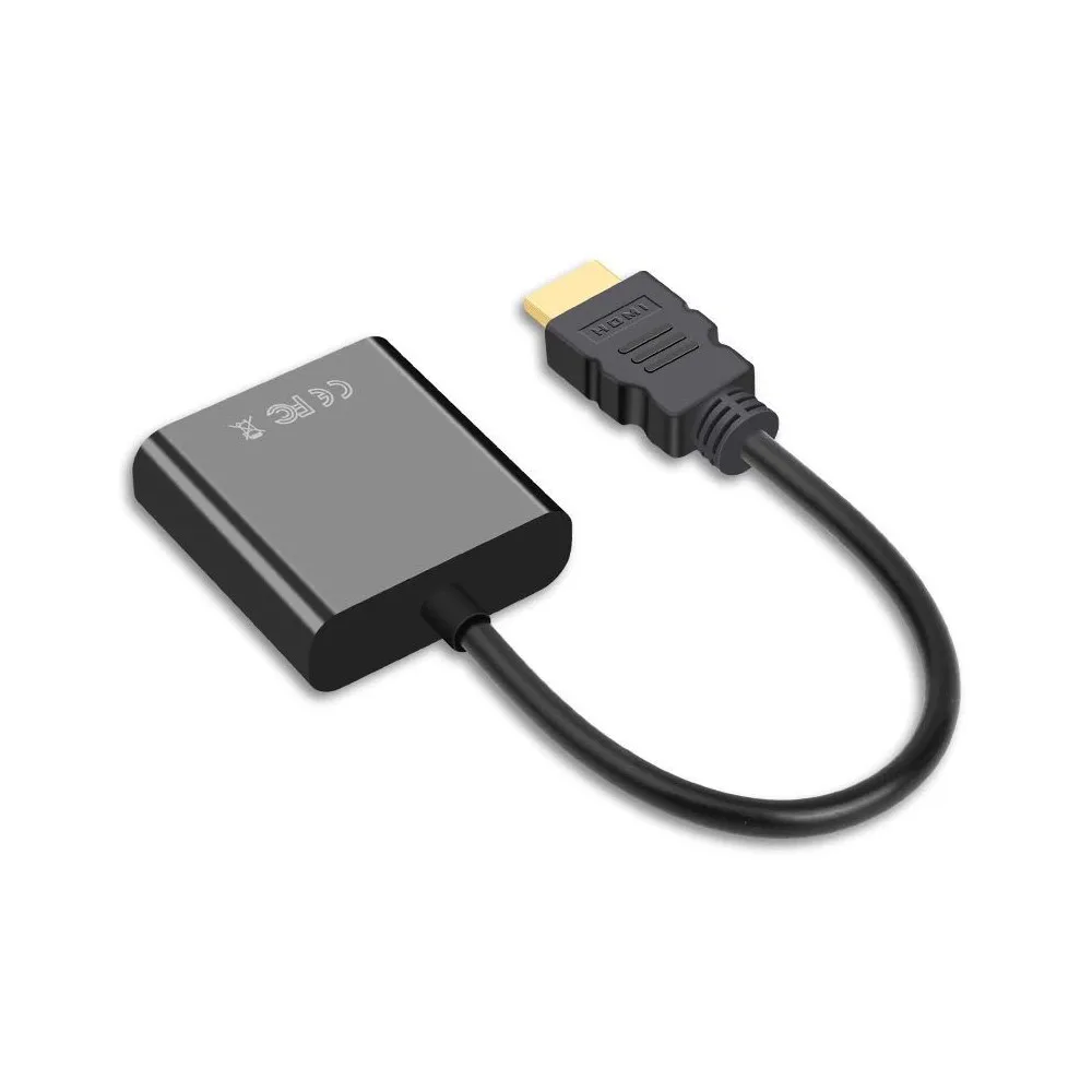 Адаптер HDMI в VGA конвертер Папа мама 1080P цифровой аналоговый видео 3 5 мм