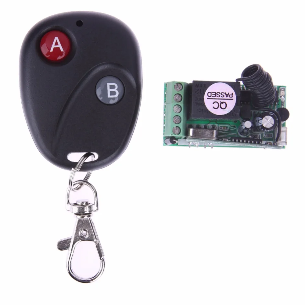 

Practical DC12V 433MHz Remote Control Switch with 2-Button Remote Control NI5L