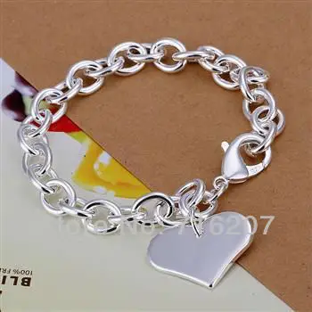 

H278 Free Shipping 925 Silver Bracelet Fashion Jewelry Bracelet Every heart brand shrimp buckle bracelet ayfa jpma