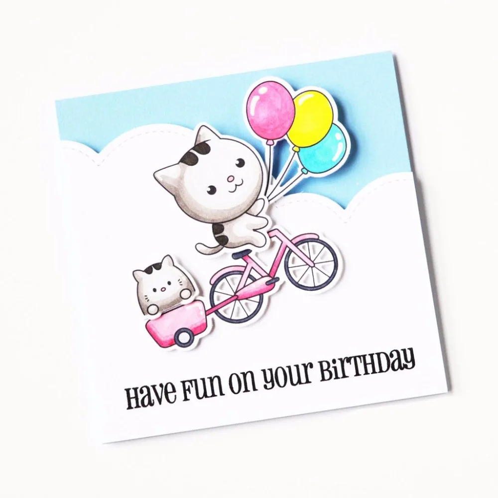 SP Wit cat Clear rubber stamps/kids clear stamps and dies for