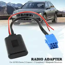 Радио bluetooth AUX адаптер кабель для AUDI Chorus 2 концертный 1 2 Симфония 1 для Blaupunkt CD приемники