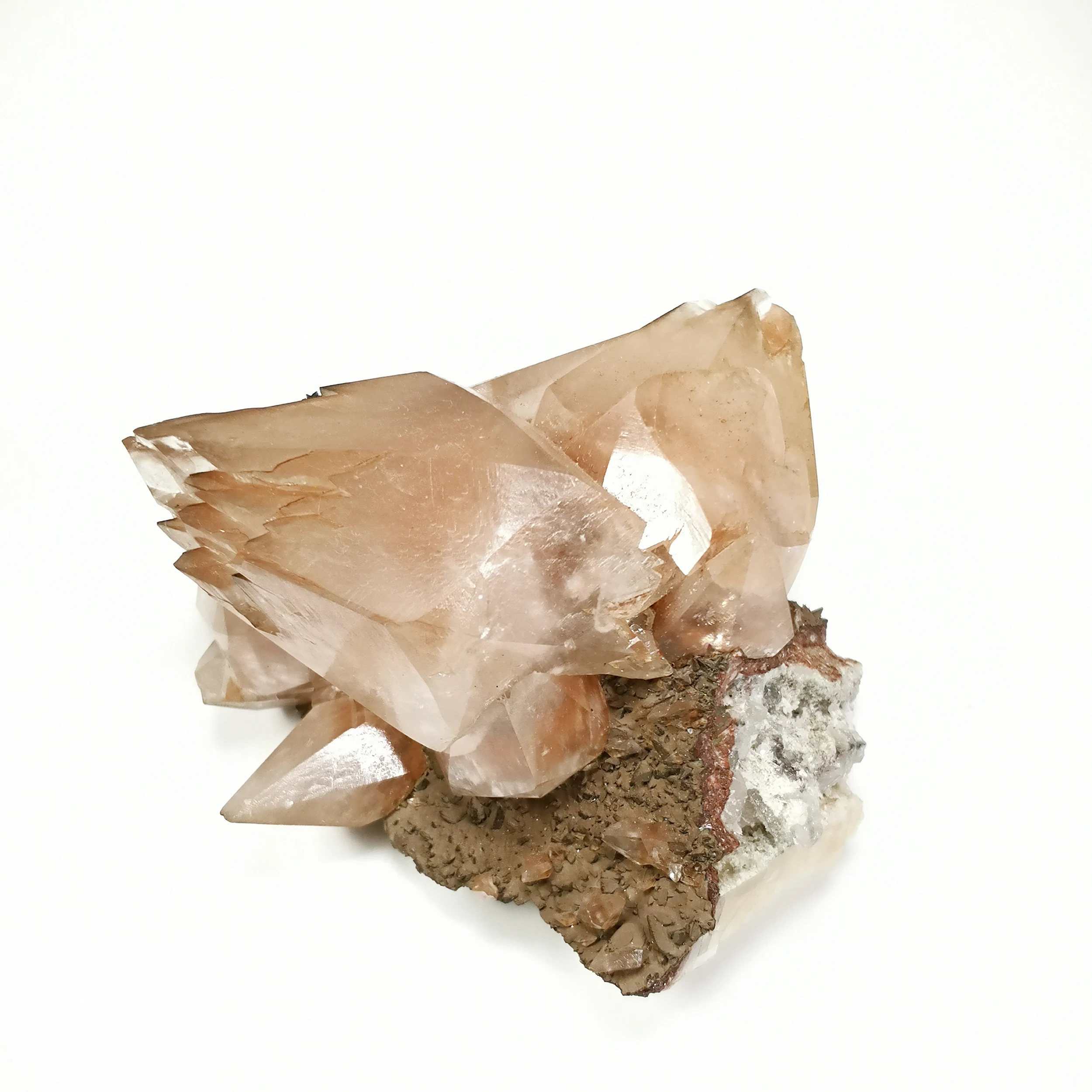 

211g Fine stone natural Rare Minerals Natural Red Calcite crystal C1-53