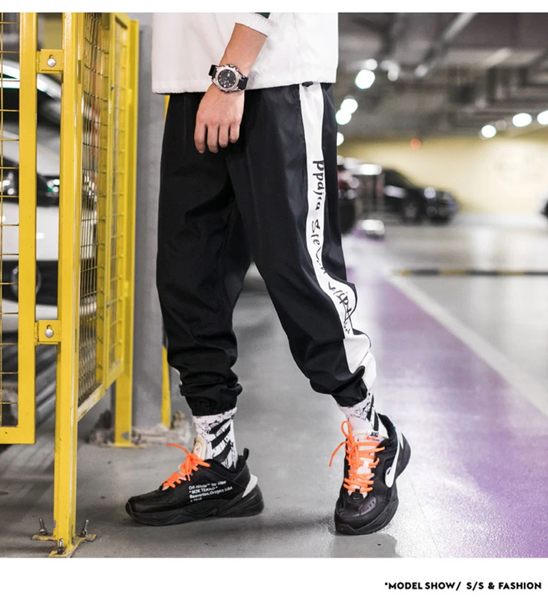 Harem Cargo Pants Men Streetwear Hip Hop Japan Style Trousers Male Khaki Loose Straight Pants  (4)