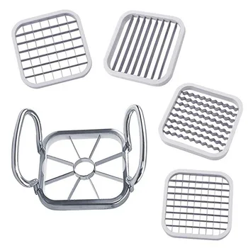 

Kitchen Gadgets Stainless Steel Vegetable Fruit Cutter Shredders Multifunction Potato Chips Apple Pear French Fries Cutter