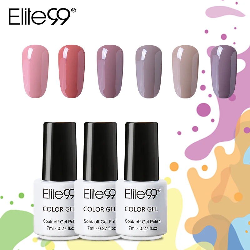 Vente Elite99 7 Ml Couleur Nude Série Gel Vernis à Ongles