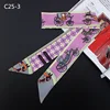 2022 Bag Scarf New Luxury Brand Women Small Silk Scarf Horse Print Head Scarf Handle Bag Ribbons Fashion Tie Long Scarves ► Photo 3/6