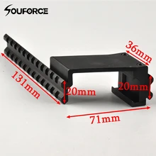 Пикатинни Топ Нижняя пистолет Сфера крепление для прицелов лазерный свет охотничий аксессуар Weaver Rail Fit Glock 17 19 20 22 23