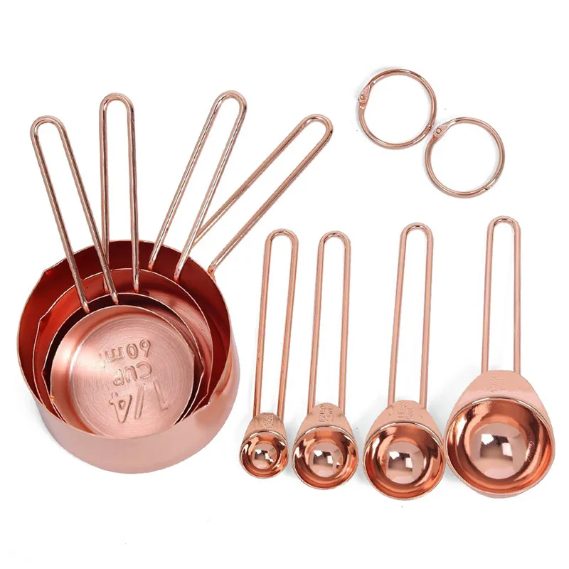 Rose Gold Stainless Steel Measuring Spoons