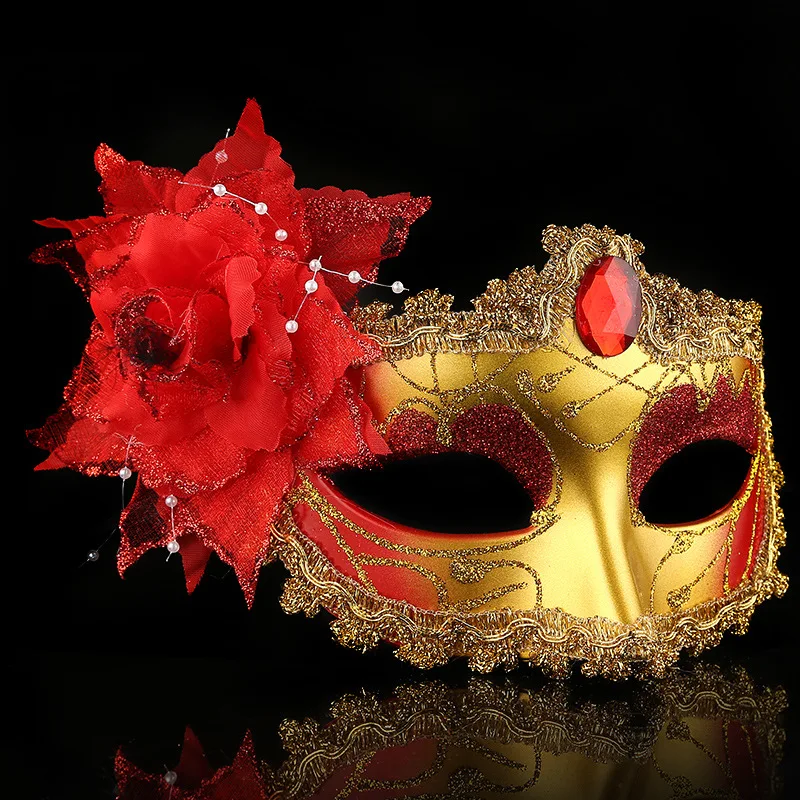 

Hot Sale Masquerade Feather Sexy Venetian Mask Women For Face Multi Color Princess Mask Sexy Half Hallowmas Feather Masks Decor