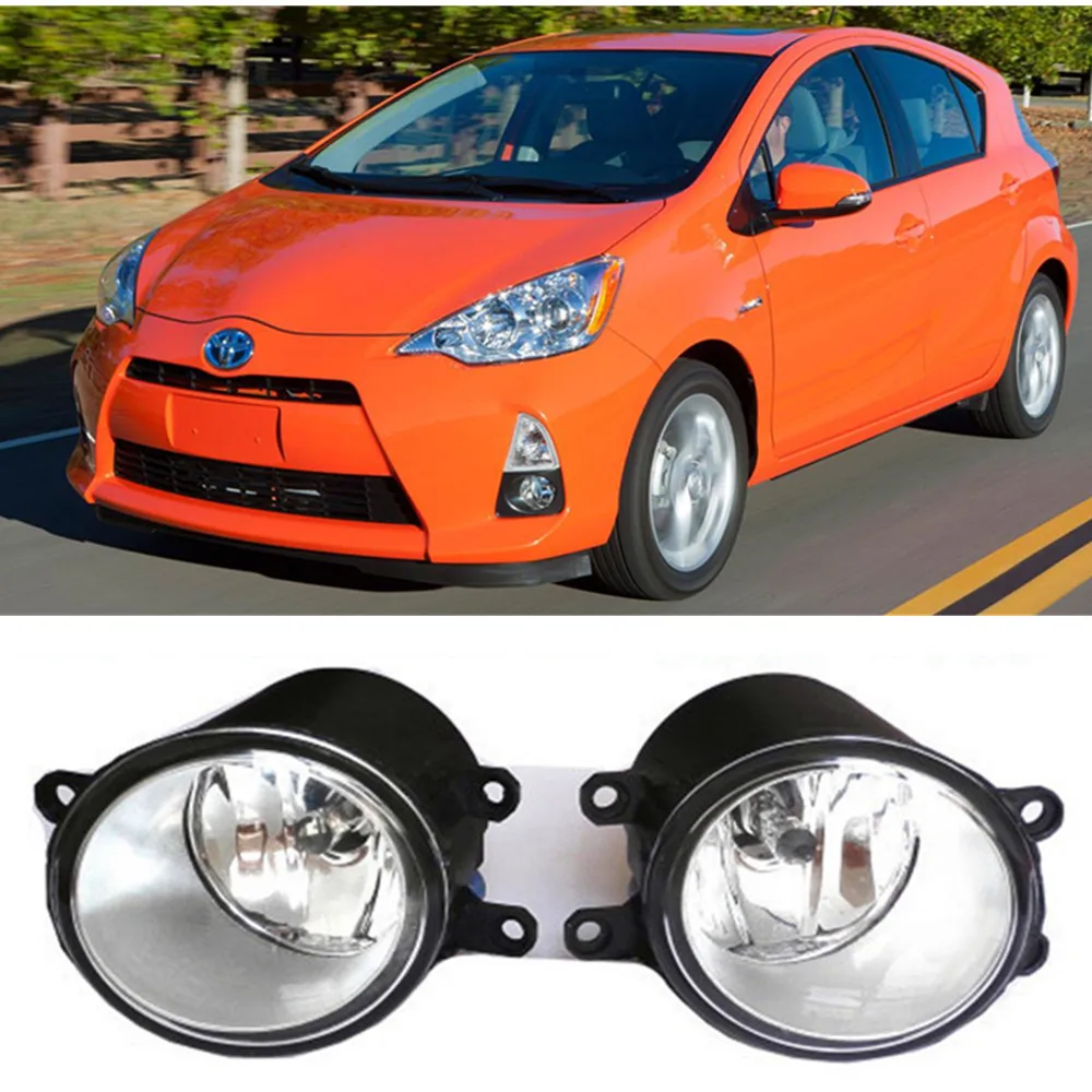 

For TOYOTA Prius C V 2012-2014 high brightness Front bumper halogen fog lights Car styling