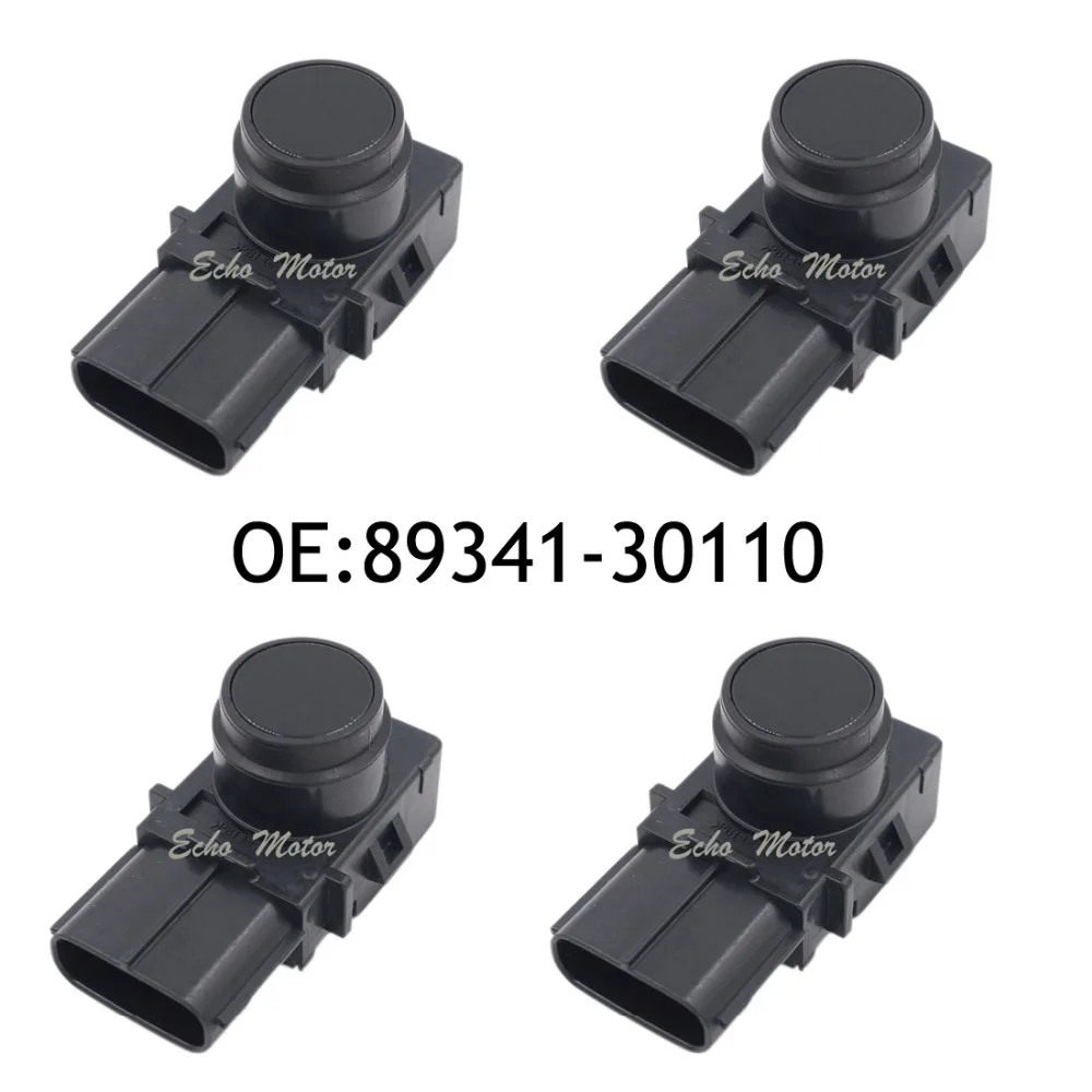 

New SET(4) 89341-30110 188400-8110 PDC Parking Ultrasonic Sensor black color For Toyota