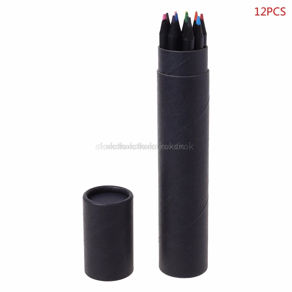 

12 Colors Wooden Drawing Charcoal Pencils Painting Crayon Sketching Pen Non-toxic Art Supplies F15 19 dropship