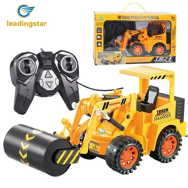 

LeadingStar Children Wired Remote Control Flash Roller Engineering Vehicle Models Toys for Kids