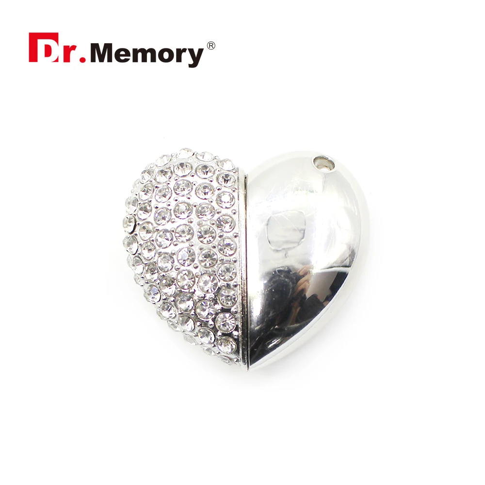 Хрустальные USB флеш накопители 64 ГБ милый сердечный Love Pendrive персонализированный