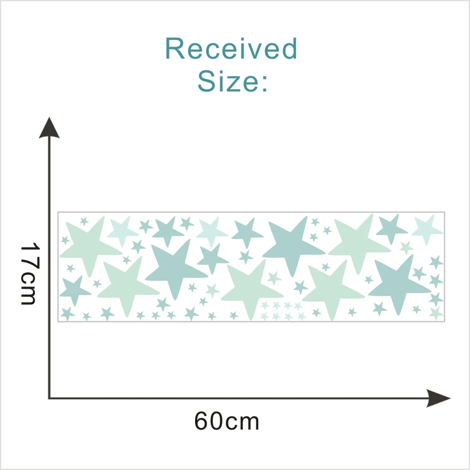 Colorful stars polka dots vinyl wall sticker wall nursery baby room decor art murals removable waterproof wallpaper home decor - Цвет: CCS4041G