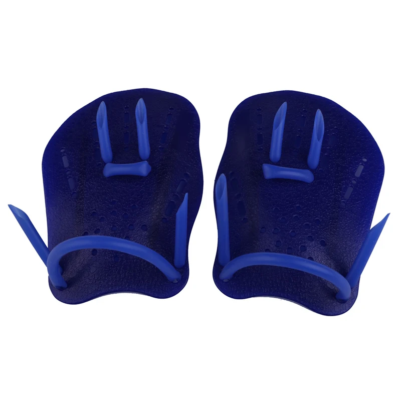 Blue Swimming bed Diving Gloves Finger Fin Paddle Diving Hand Wear