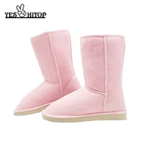 Г. Горячая Распродажа, Euro35-40 короткие Нескользящие зимние ботинки из мягкого флока до середины голени женские зимние ботинки женская зимняя обувь