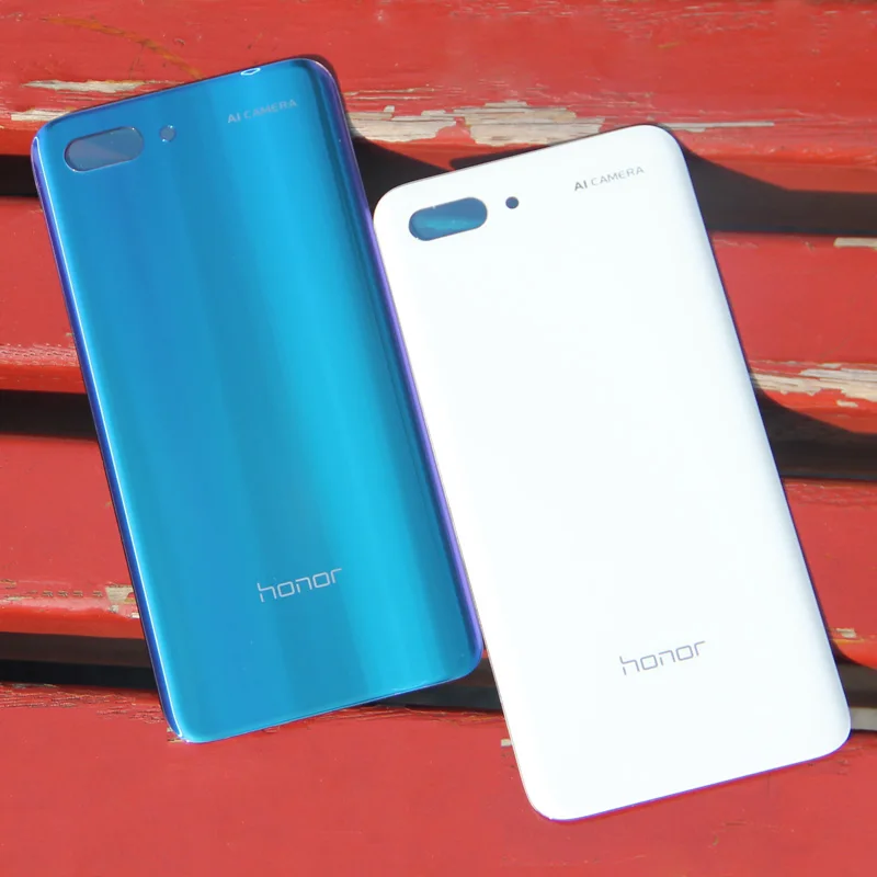 Huawei аутентичный Задняя стеклянная крышка дверного корпуса чехол для huawei Honor 10 5,84 "стеклянный задний Чехол