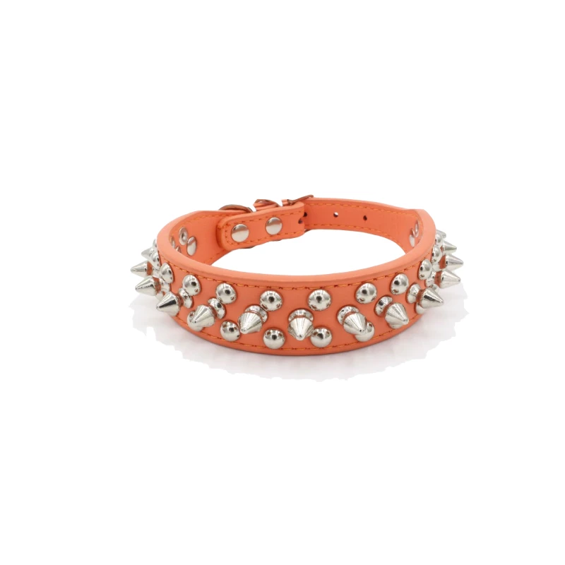 

Pet Dog Rhinestone PU Leather Collar