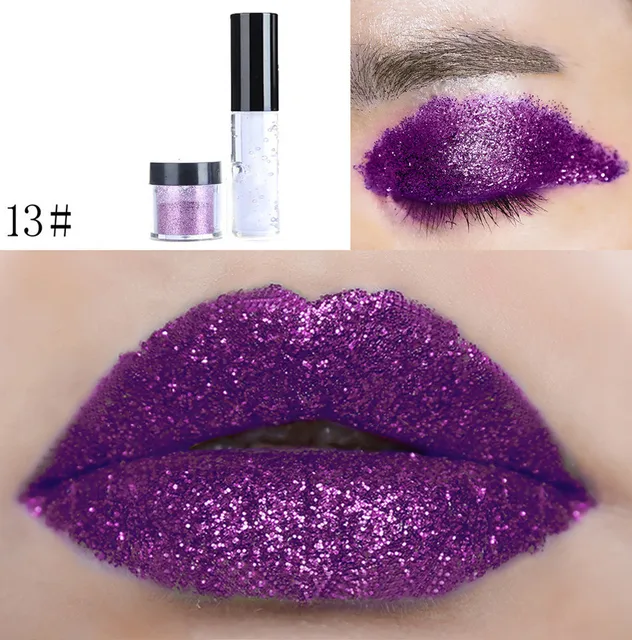 Pink Liquid Glitter Eyeshadow Metallic Pigment Eyes Makeup 18 Colors