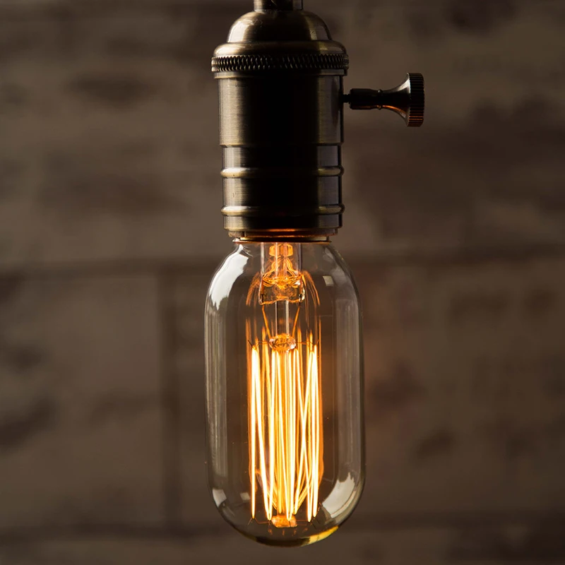 KARWEN 에디슨 전구 lampada 레트로 백열등 40w 앰플 골동품 빈티지 램프 E27 220V 장식 필라멘트 전구 펜던트 조명