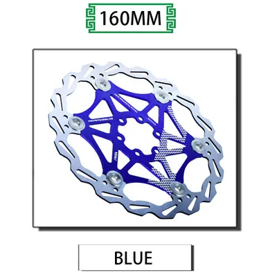 VXM велосипедный тормоз 160 мм/180 мм/203 мм Дисковый Тормоз MTB DH дисковые роторы гидрические тормозные колодки поплавок многоцветный ТОРМОЗНЫЕ КОЛОДКИ ЗАПЧАСТИ для велосипеда - Цвет: 160MM Blue