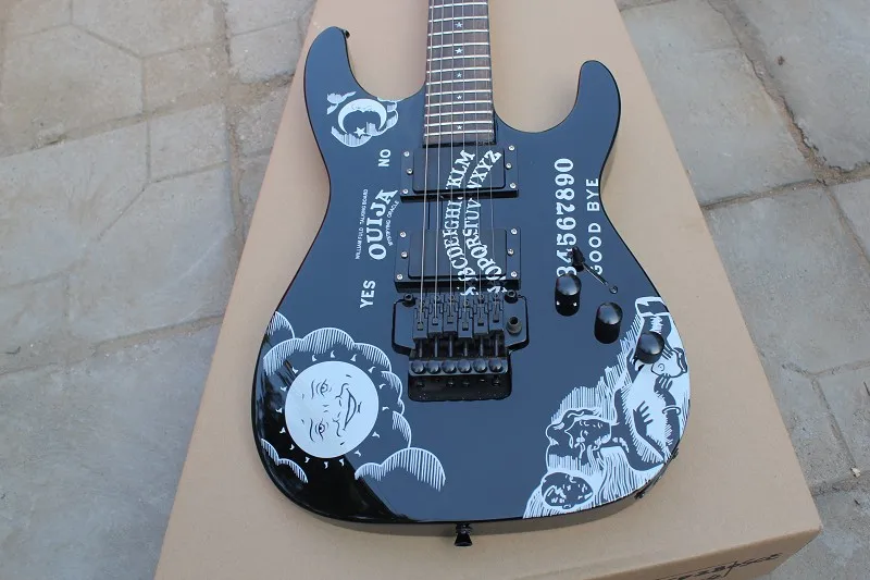 

guitare electriqueIn 2017 the new ESP selling electric guitar free shipping black and white guitarra electrica