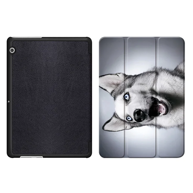 MTT Husky Dog из искусственной кожи чехол для huawei MediaPad T3 10 AGS-L09 AGS-L03 чехол для планшета чехол-подставка для huawei Honor Play Pad 2 9,6 - Цвет: WH002