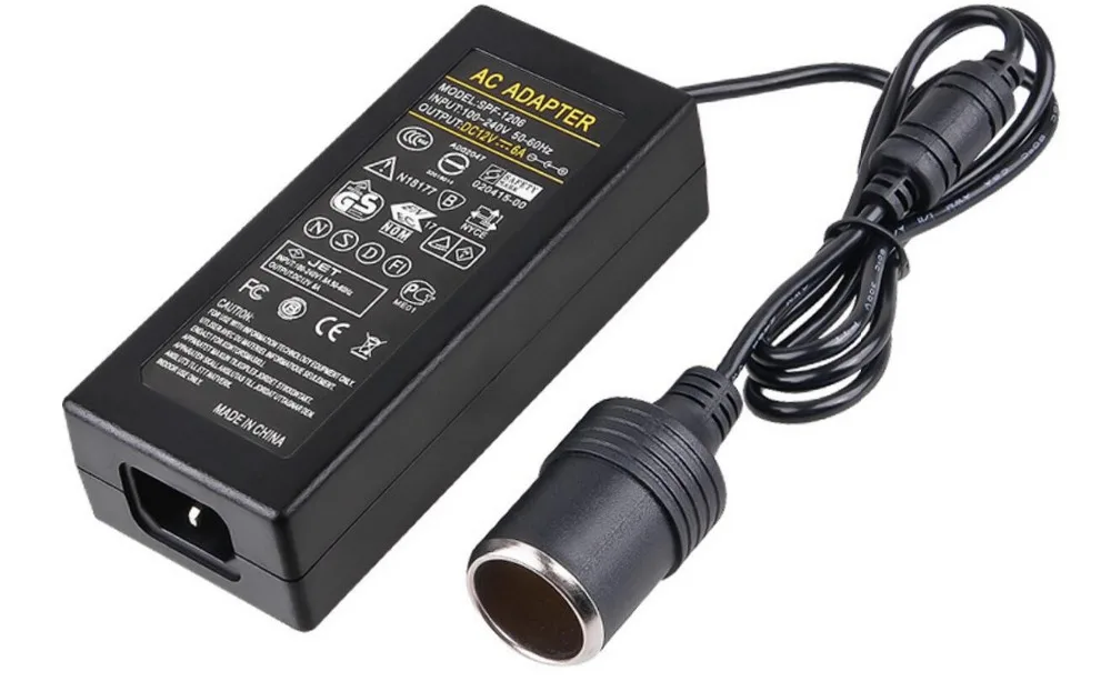 12V6A 72W Power convert AC 110V 240V input TO DC 12V 6A output adapter