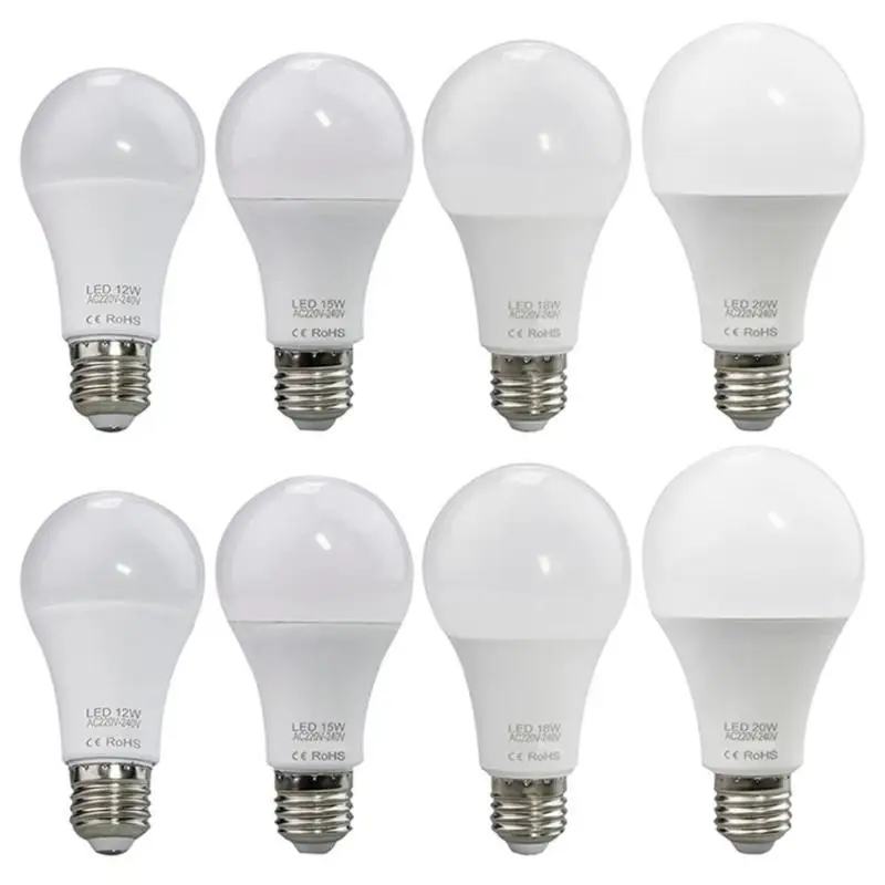 

E27 LED Bulb 220-240V 12W 15W 18W 20W Energy Saving Light Indoor Lighting
