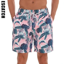 Escatch мужские плавки шорты для бега мужские повседневные Фитнес быстросохнущие штаны с цветочным принтом пять бордшорты