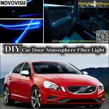 Novovisu для Volvo S60 S60L подкладке окружающий свет атмосферу волоконно-оптические огни внутри дверной панели освещения не EL свет