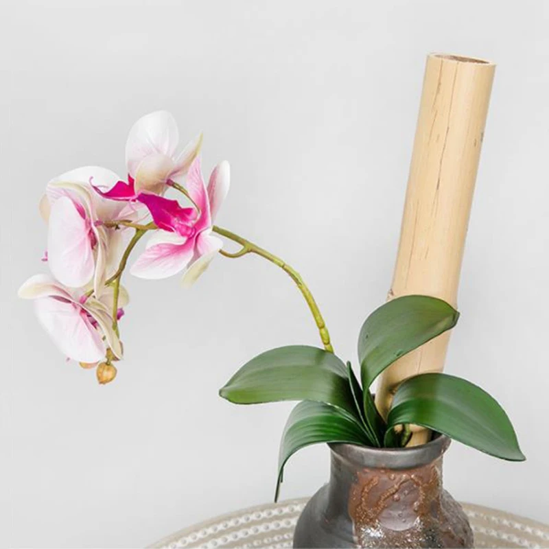 Фаленопсис искусственное растение с листьями декоративные цветы вспомогательный материал для цветочного оформления листья орхидеи невесты Свадебный декор
