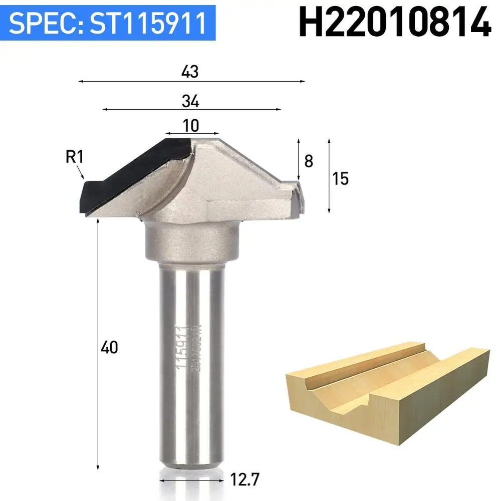 HUHAO 1 шт. 1/" хвостовик алмазное CVD покрытие отделка Концевая фреза деревообрабатывающий резак PCD шпаттер двери шкафа фреза - Длина режущей кромки: H22010814