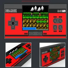 Новые ручные игровые проигрыватели в стиле ретро красного и белого цветов, ручные игровые проигрыватели NES, портативные игровые проигрыватели Tetris, встроенные в 348 игр