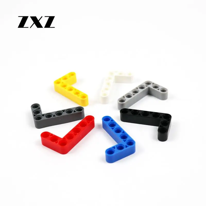 

ZXZ 100 Pieces MOC Assembling Building Blocks Technic Liftarm Beam 5+2 Hole Compatible With Legoes Technic Parts 32526 MOC Brick