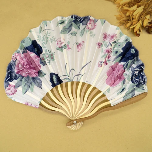 30 шт. японский Карманный вентилятор Цветы Ткань складной ручной вентилятор с подарочными сумками Подарки для женщин девочек - Цвет: 7